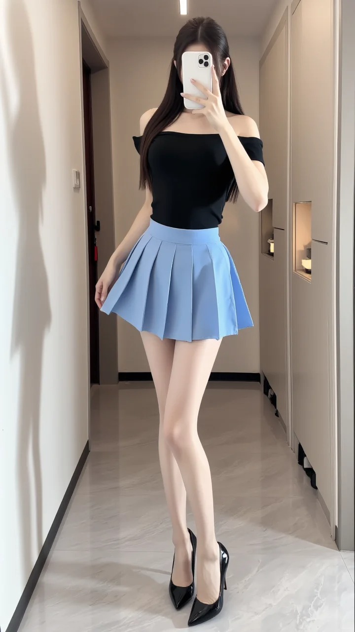清纯小妹自拍秀身材！