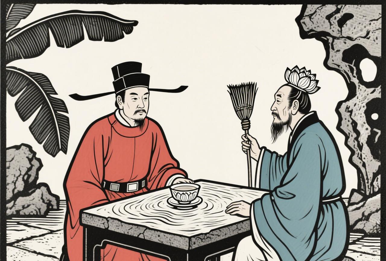某官吏有段时间诸事顺意，人都说他升迁在即；
官吏好高兴，这天特意请来一个据说很灵