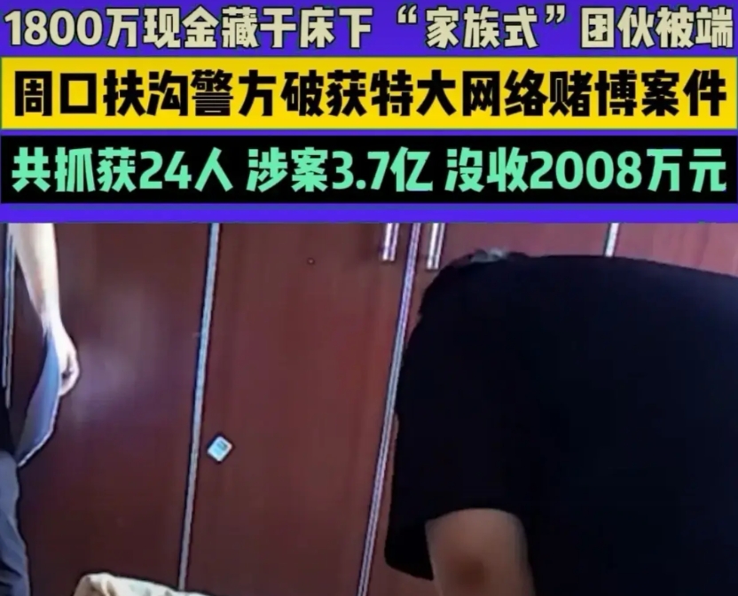 有意思！近日河南周口扶沟县警方破获一起特大网络赌博事件。

抓捕现场，就在犯罪人