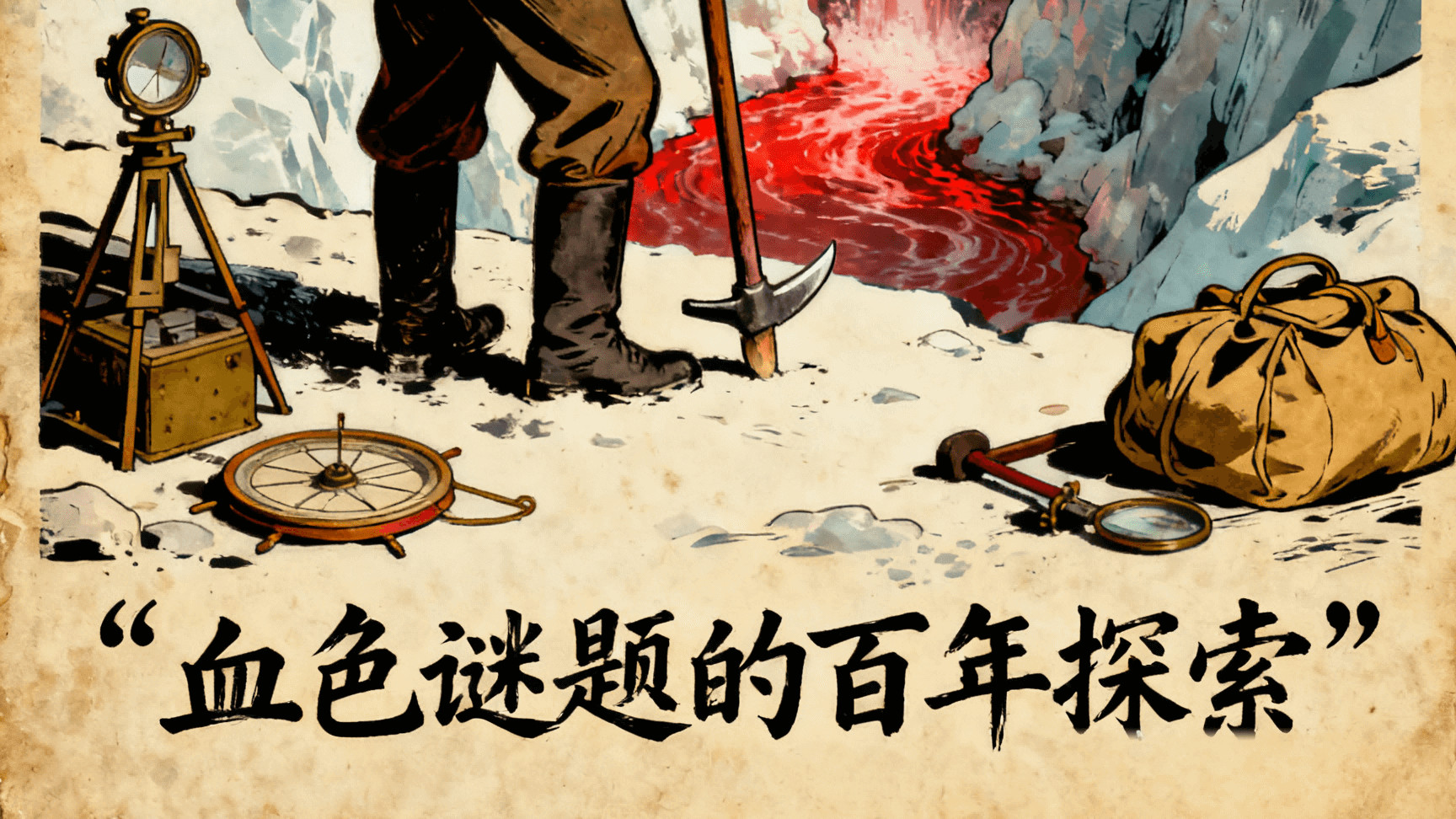 红色瀑布惊艳极地：探索南极“血瀑布”的奥秘