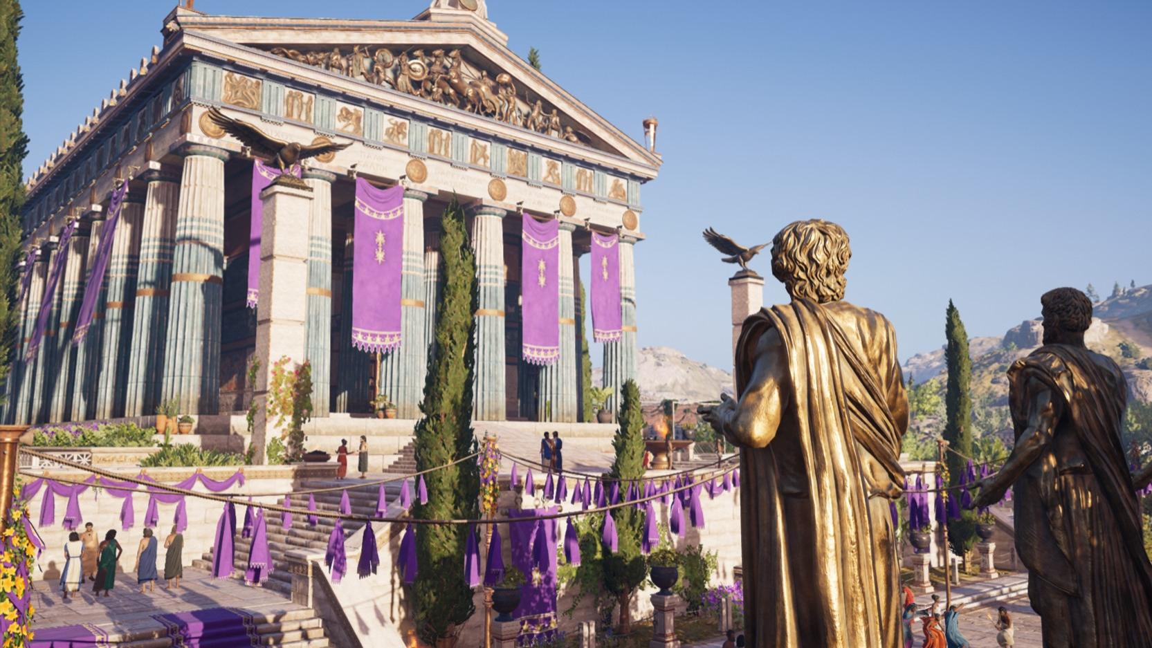 游戏里的时空穿越：《刺客信条：奥德赛》如何封存2500年前的奥林匹亚？