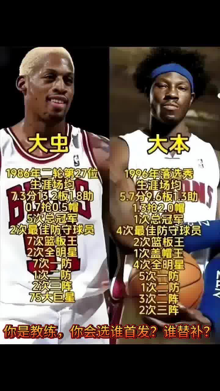 如果你是教练，他俩你选谁首发？谁替补？