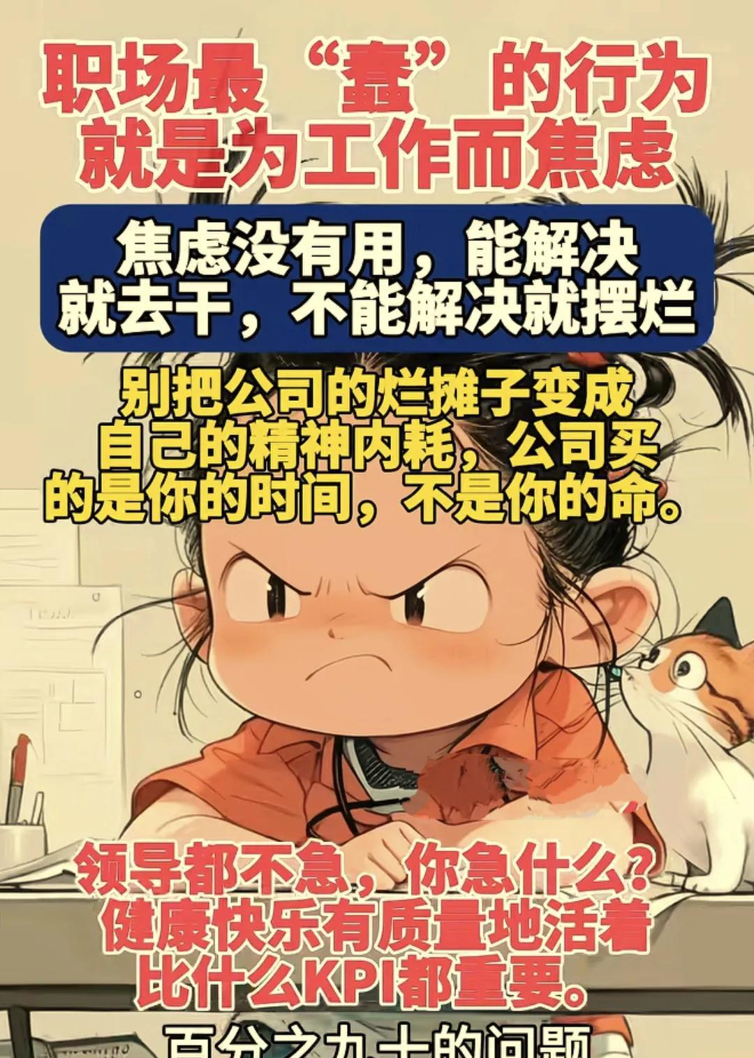 职场焦虑？别让工作拖累你，健康快乐最重要！