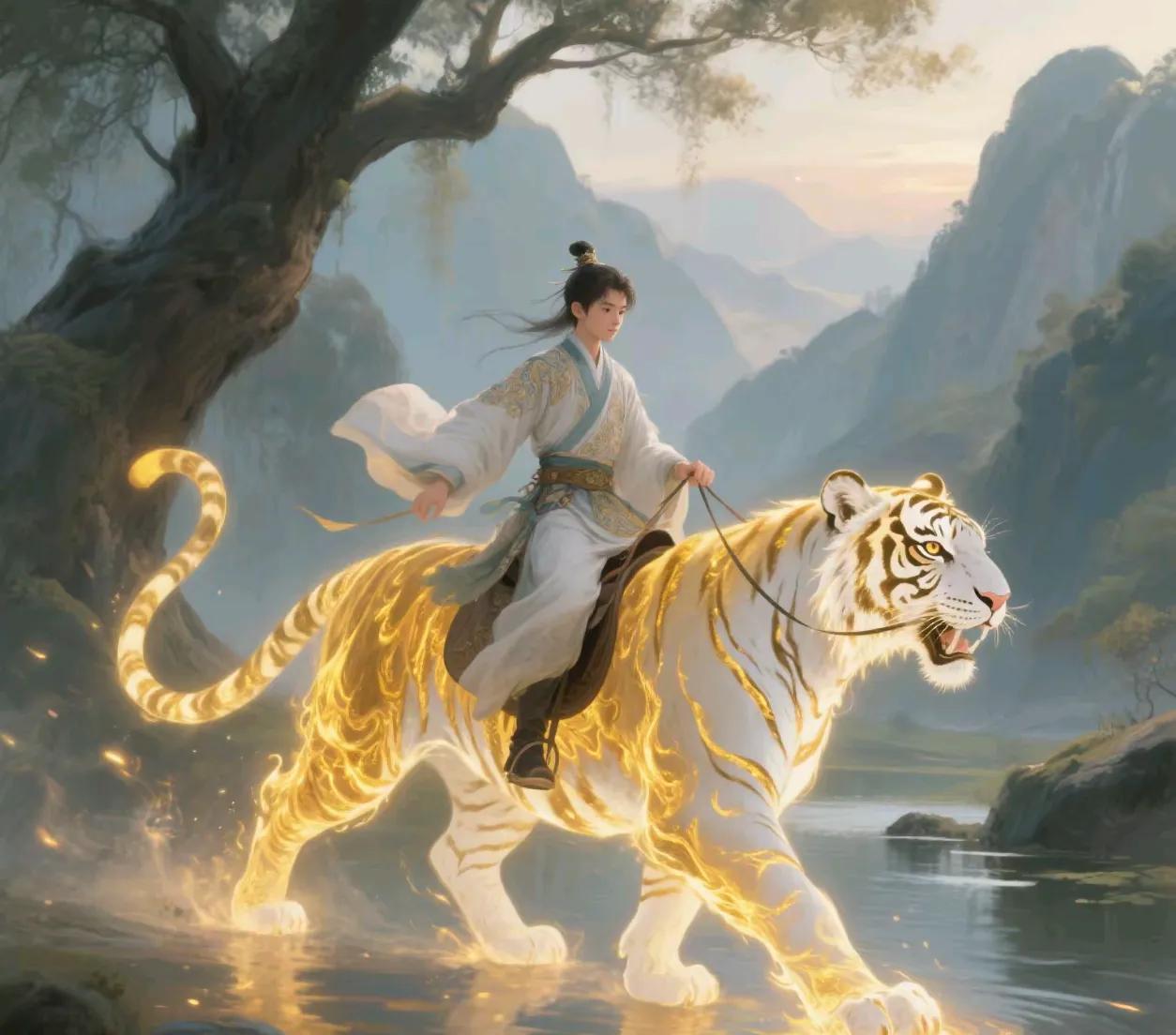 生肖虎，
明天就等着偷着乐吧！人在家中坐，喜运天上来～
祥云绕身，霉运退散，
前