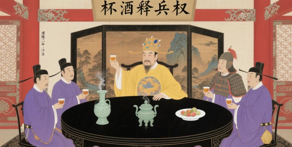 | 朱元璋为什么没有采用杯酒释兵权 |
赵匡胤用了杯酒释兵权，解除了武将的兵权。