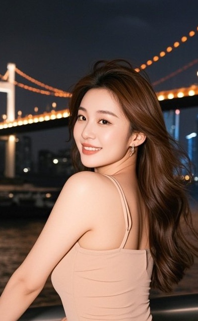 佳人汗湿青丝乱，晚风轻抚解疲乏