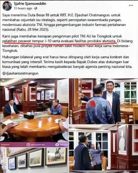 当印尼签下增购12架阵风战机意向书时，所有人都以为歼10ce已无缘印尼，印尼竟然