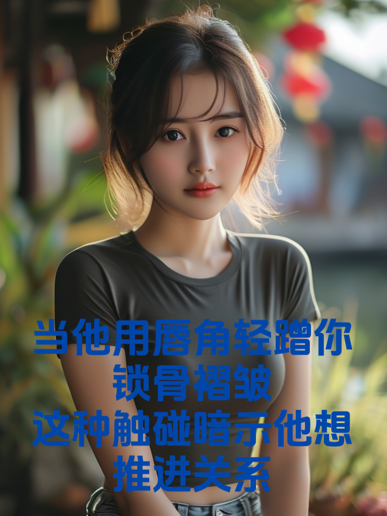 当他用唇角轻蹭你锁骨褶皱：这种触碰暗示他想推进关系