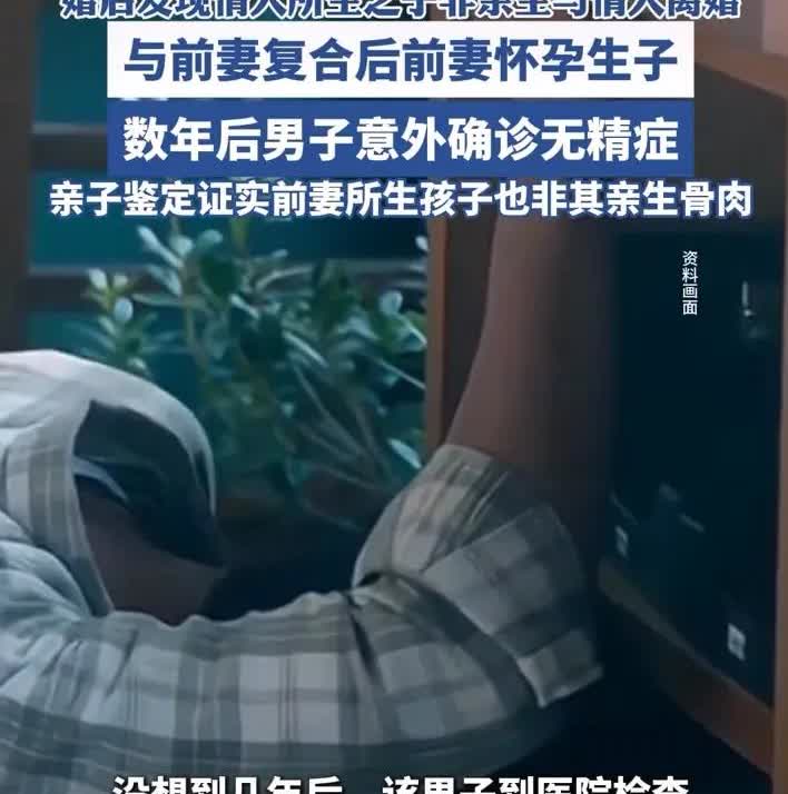 情人怀孕后男子与妻子离婚与情人再婚
婚后发现情人所生之子非亲生与情人离婚
与