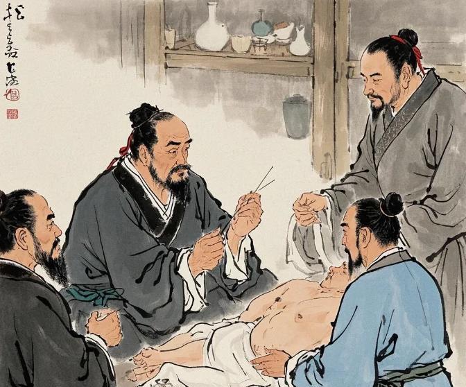 一天，名医扁鹊，给邻居吃错一味药，他惊出一身冷汗。谁知中风瘫痪的邻居竟然好了，还