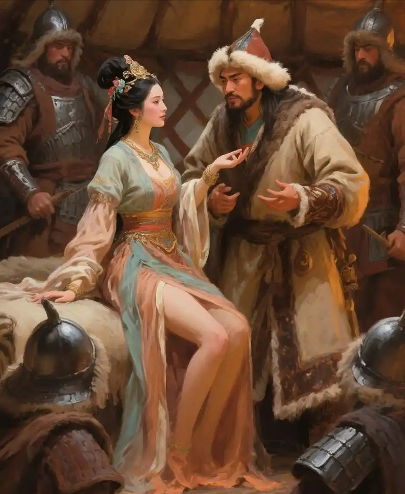 公元前 176 年，匈奴单于冒顿给汉文帝刘恒写了封信：“听说汉皇后貌美，我家那位