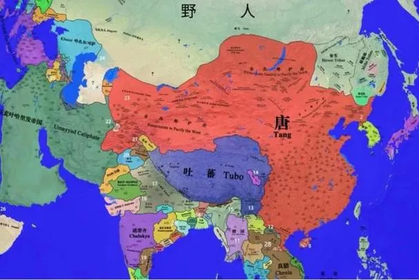 大唐王朝为何久久不能解决吐蕃，反倒被吐蕃侵占了大片土地？
这图看得我强迫症都要犯