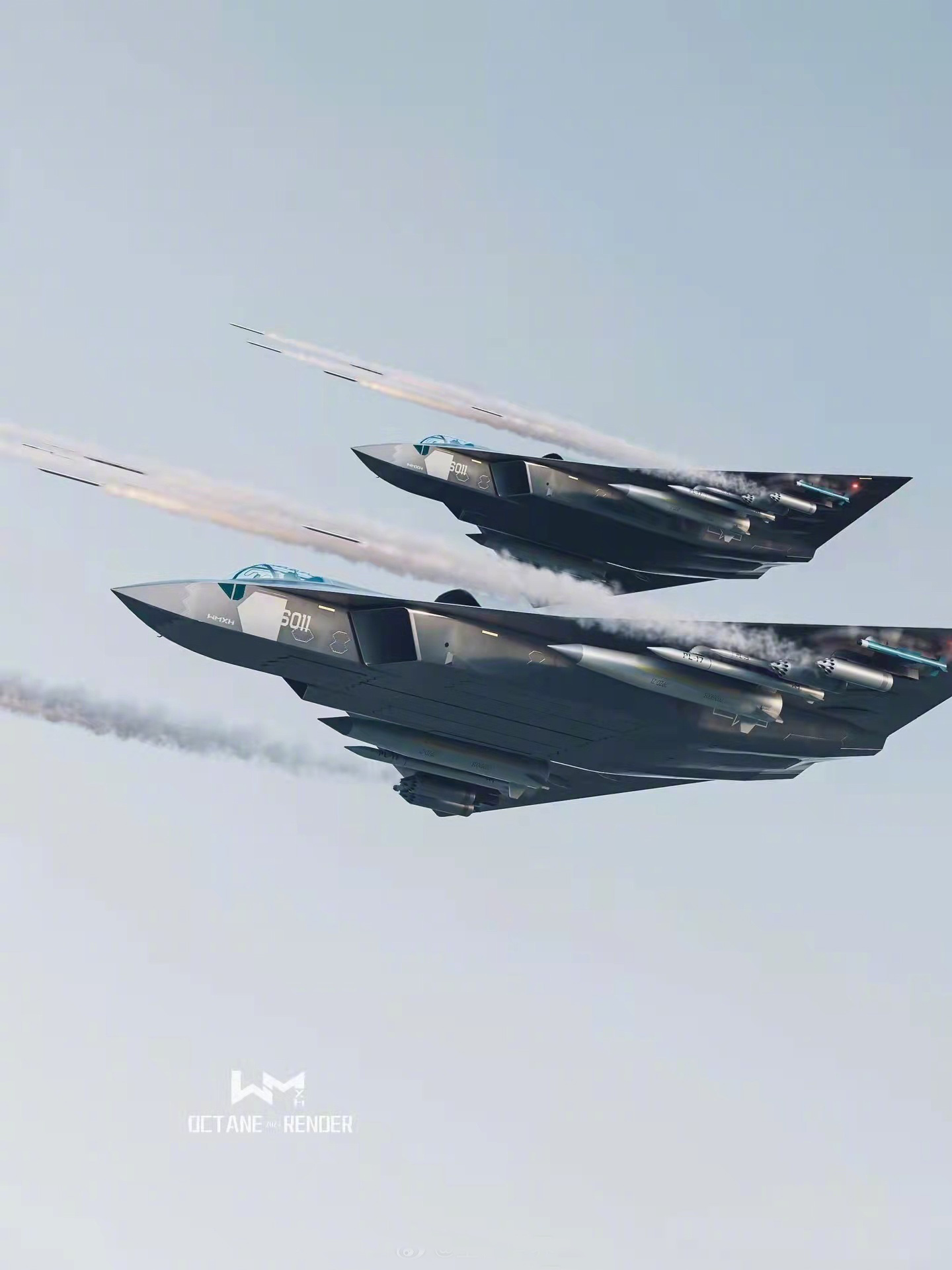 歼-36这种造型，已经不能用战斗机来形容，隐身加机动性能，以及空对面多用途作战能