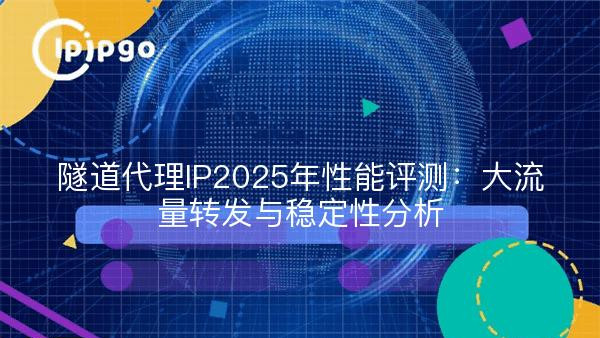 隧道代理IP2025年性能评测：大流量转发与稳定性分析