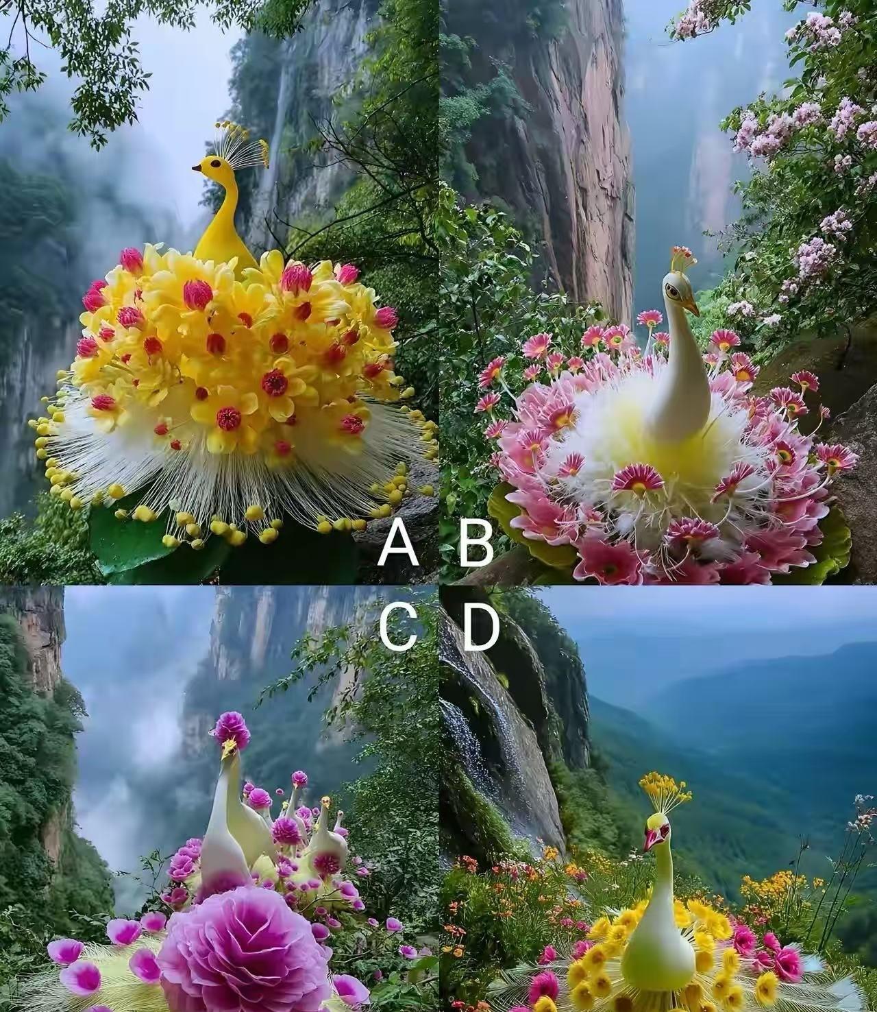 用一张图测试一下你会在哪个阶段暴富？
下面四幅图的凤凰花，你认为哪幅图的更漂亮？