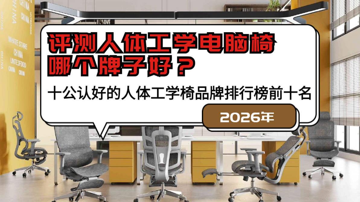 评测人体工学电脑椅哪个牌子好？公认好的人体工学椅品牌排行榜前十名