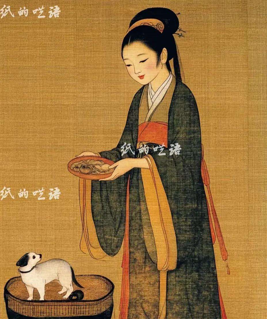 一位官员的夫人，平时很喜欢隔壁穷人家养的斑点狗，她称它为“花子”，每次经过都会给