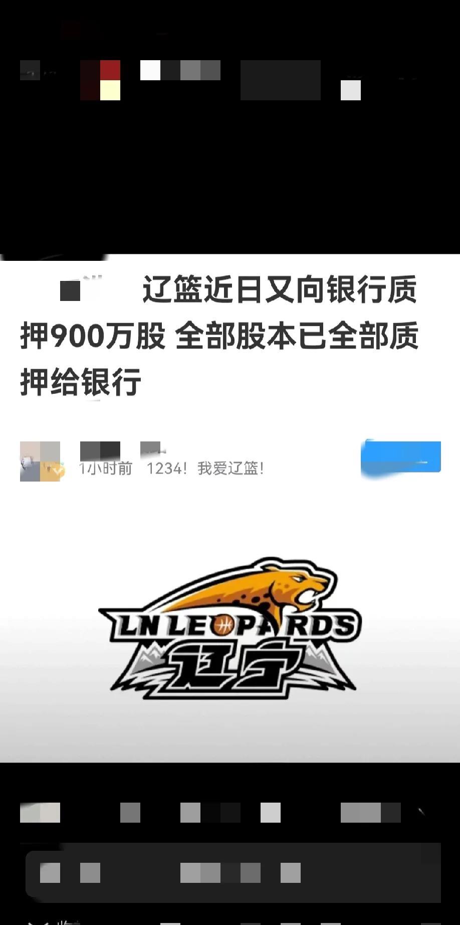 辽篮就这样在一遍遍的1234的喊声中喊没了股份，夺冠夺得越多股份就抵押得越多，这