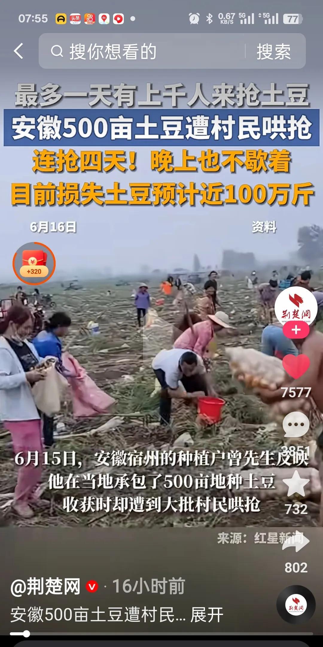 人的人口扛，车的车拉，实在拿不动的用手提，能捡的捡，不能捡的用锄头挖，白天不来了