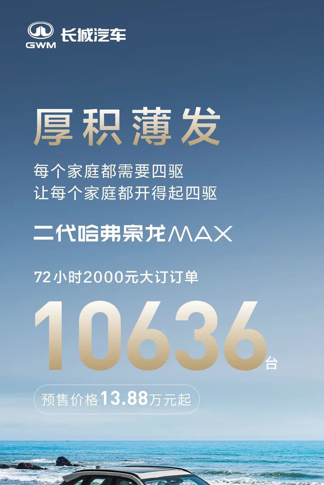 还得是长城，这个价格拥有同级别差异化的四驱，还有智驾版，爆款预定了！
预售开启