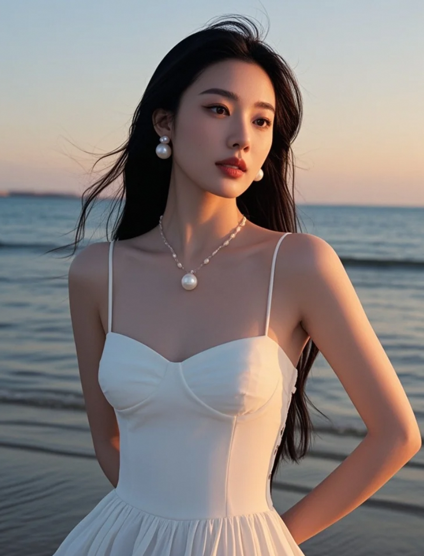 她的美，是那种一眼就能记住的