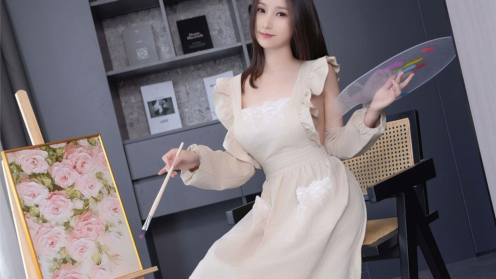 美女壁纸：白丝玉足大长腿少妇
