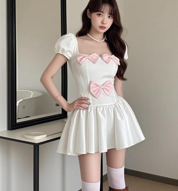 娇俏佳人身材火，白色紧身裤显曲线