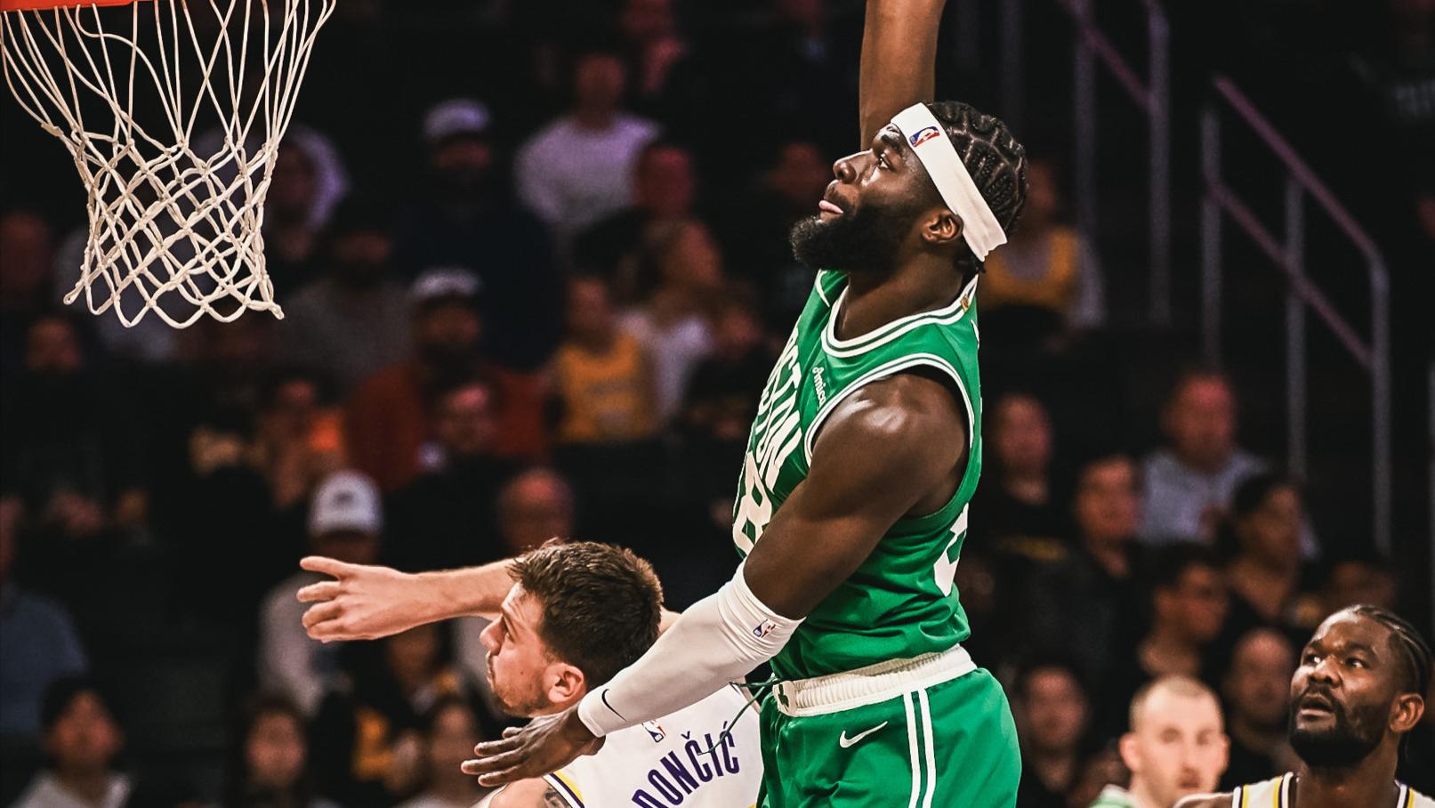 22分惨败绿军！勇士送大礼湖人却不要，布朗真成东契奇的噩梦了？