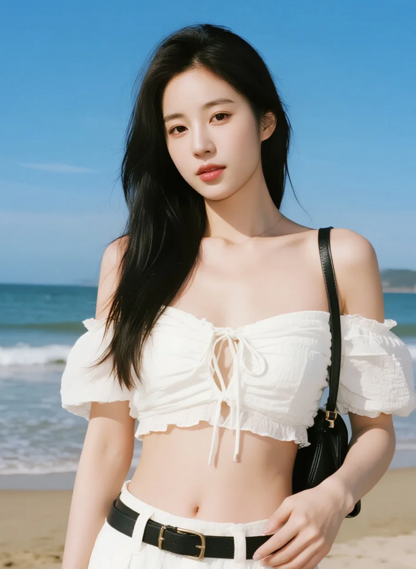 海天交接处的剪影，定格成夏日明信片
