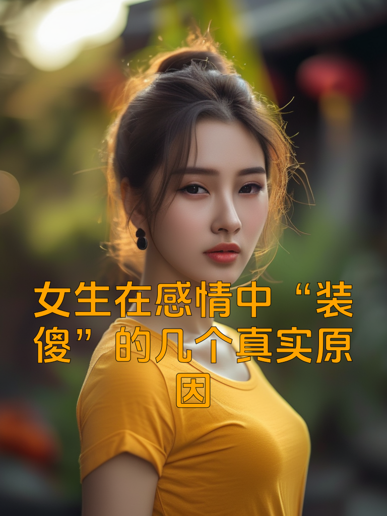 女生在感情中“装傻”的几个真实原因