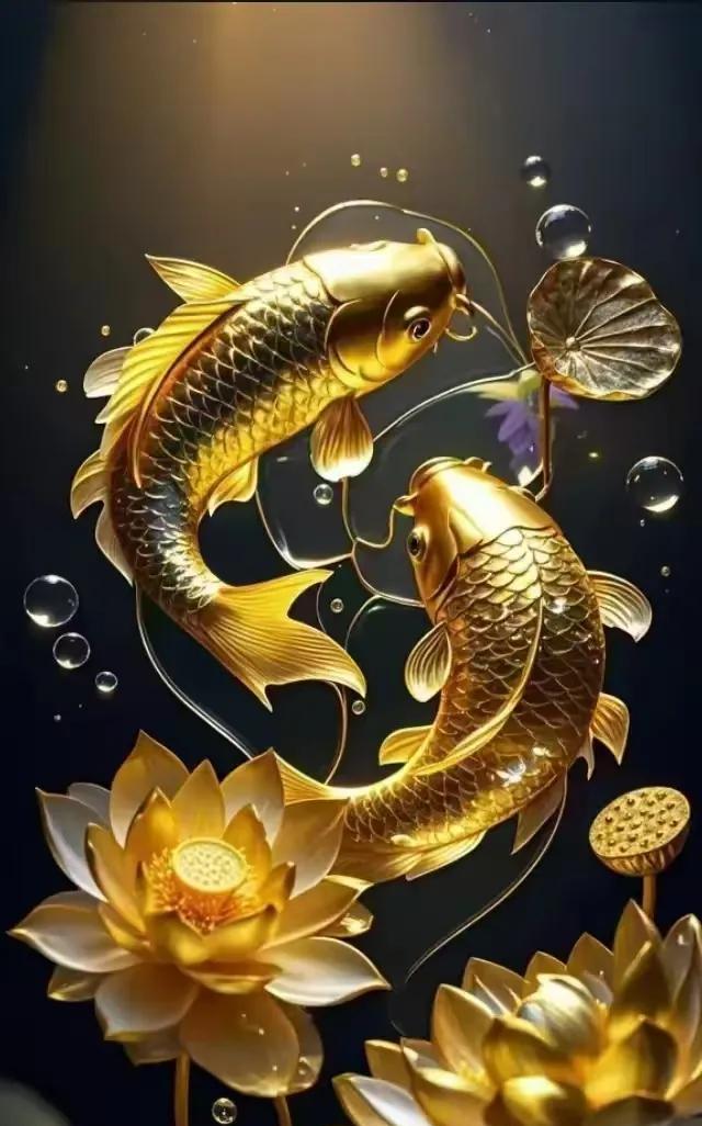 金鲤戏金莲
见者好运到
财源滚滚来