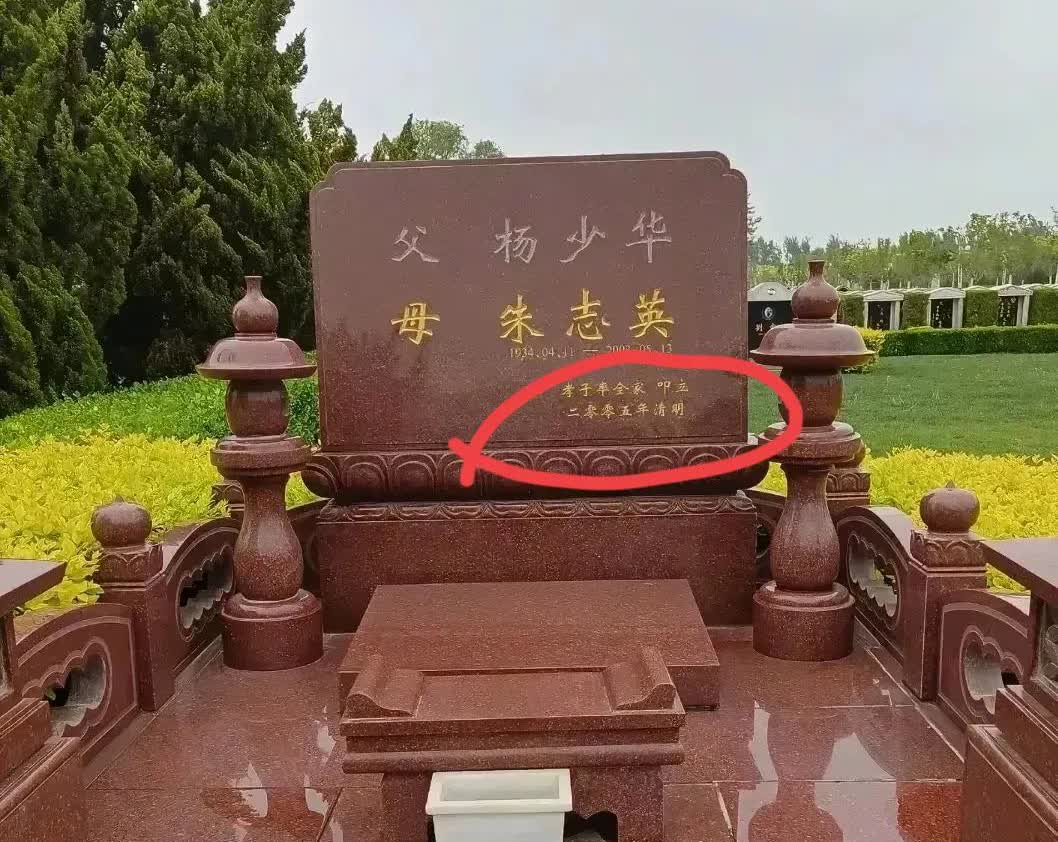 确定了，
杨少华icon的的葬礼还是按照杨老三的安排进行，杨少华和朱志英的墓地