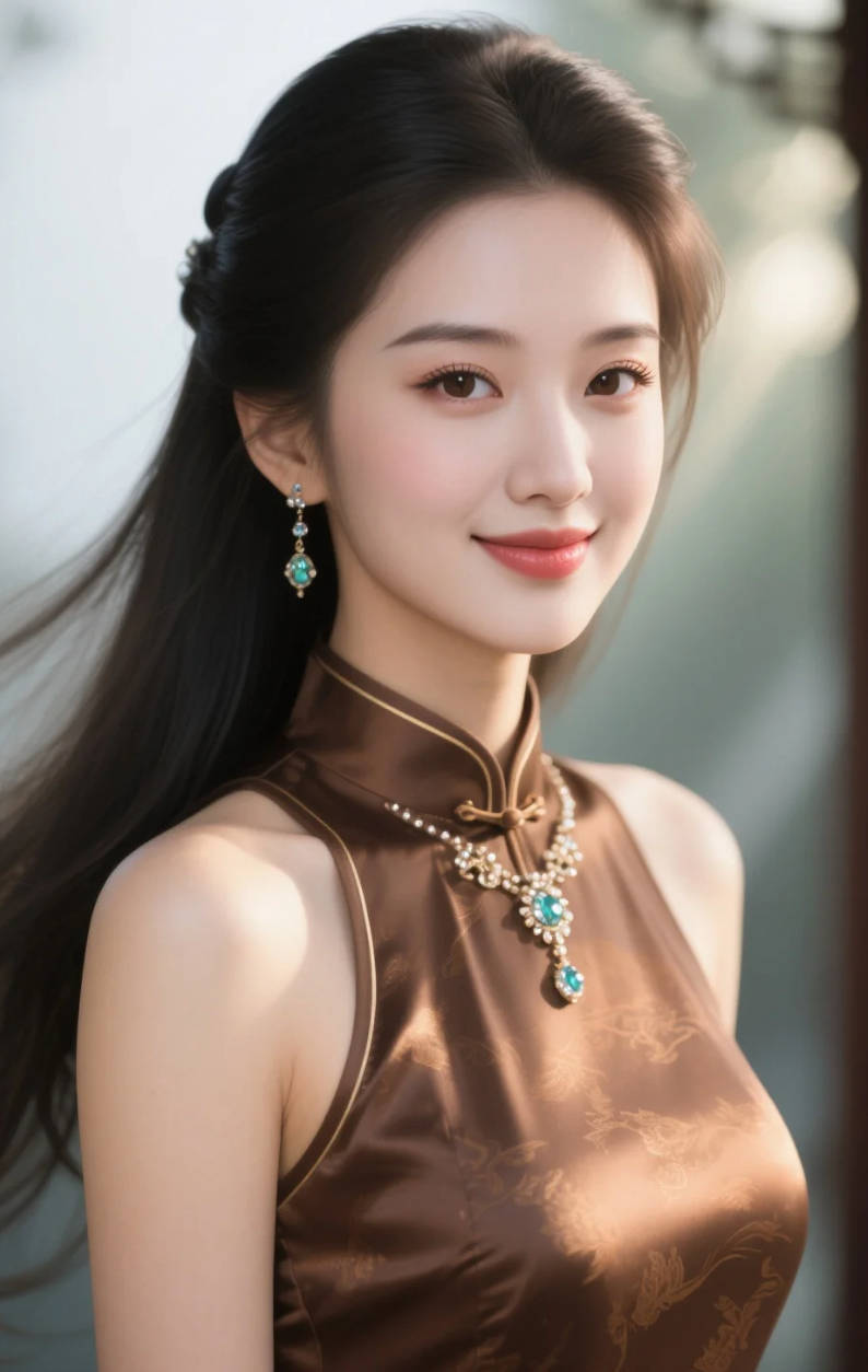 不靠浓妆，也能穿出东方美人魂