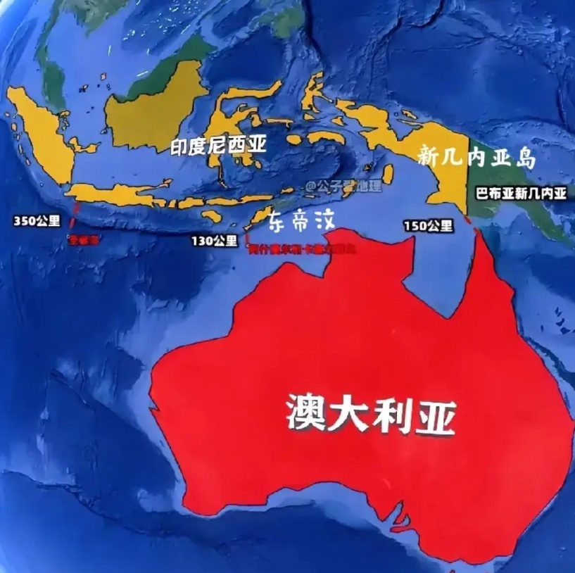 澳大利亚，印度尼西亚，永远水火不相容！

澳大利亚人口，2500万，信奉基督教。