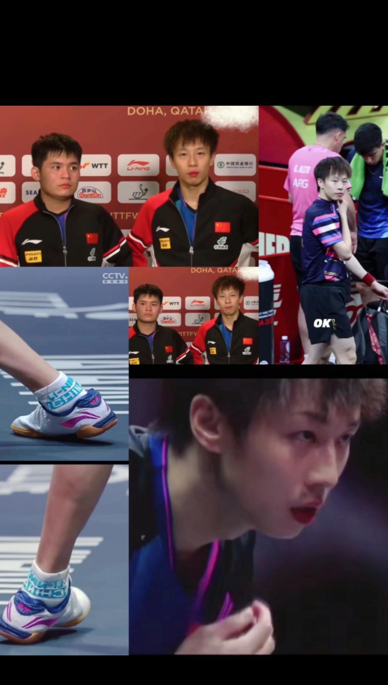 #世乒赛 男双8强争夺#林高远/林诗栋3：0横扫韩国的张禹珍/赵大成#