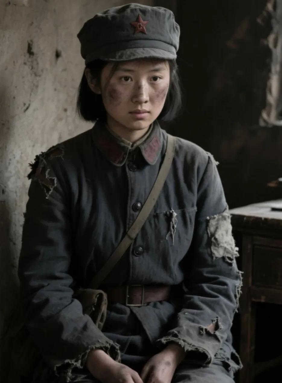 1959年，贵德县公安人员疑惑地看着眼前的老红军，不明白她为啥要去偷生产队的东西