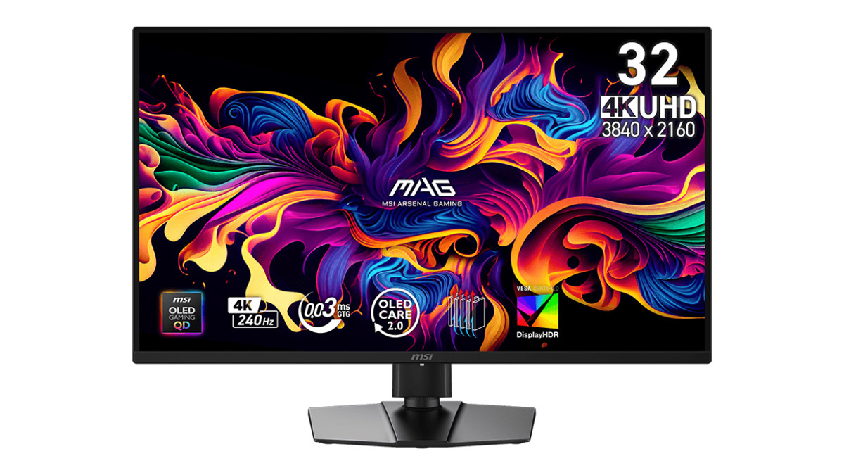 微星带来MAG 321UP X24显示器：4K@240Hz，第四代QD-OLED屏