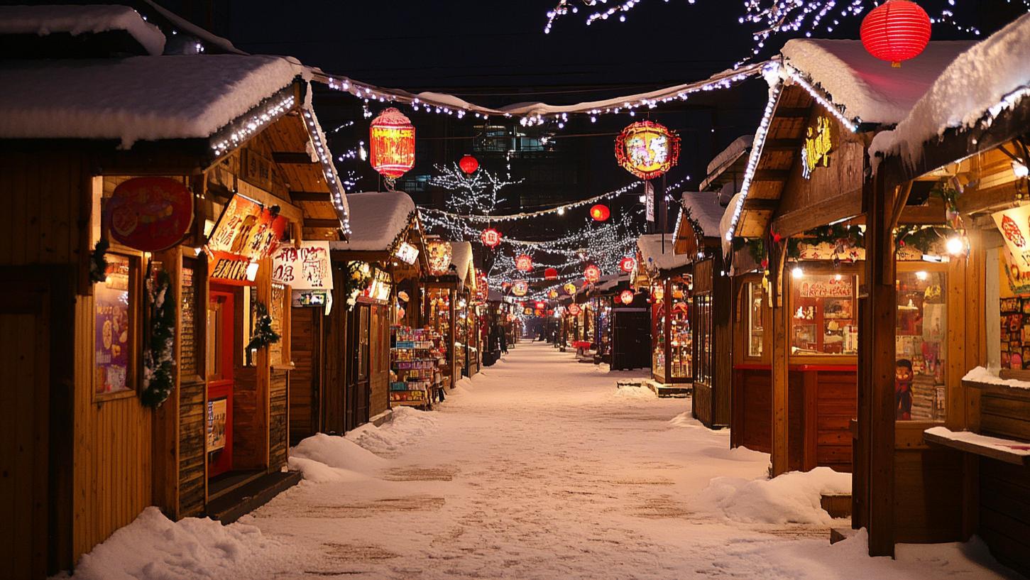 雪落木屋·时光凝驻的童话秘境