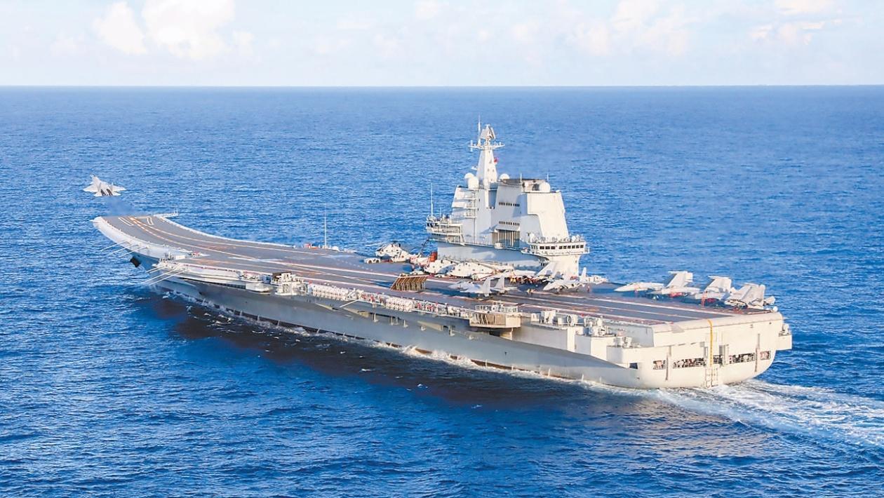 太快了吧！海军双航母满载歼-15T，歼-15一夜之间大半退出甲板？双航母联合编队