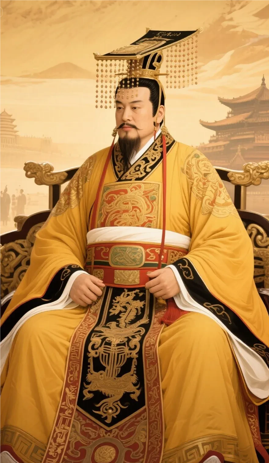 中国古代前十位皇帝排名

第一位：秦始皇。没有秦始皇，就没有统一的中国。统一文字