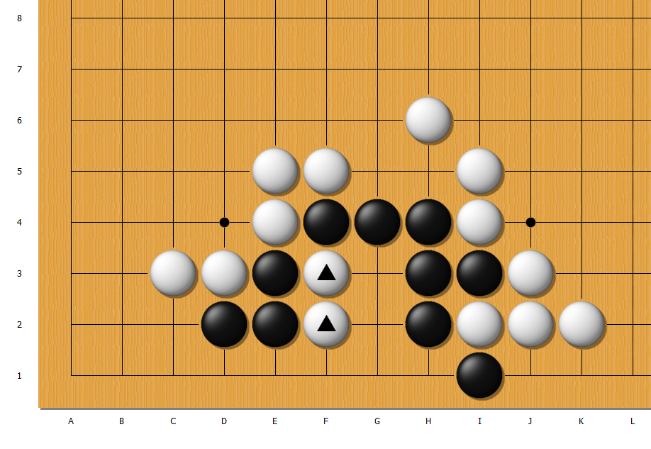 围棋死活题 难度 业余2段 结果是紧气劫，不是缓一气劫