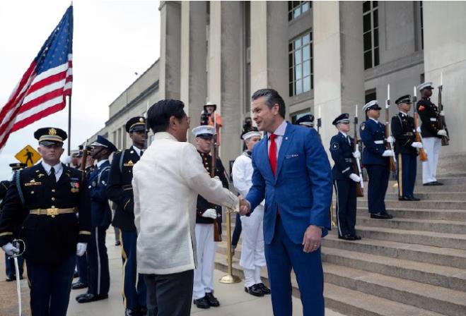 美防长刚说“不准在南海对菲动武”，就受到中方罕见警告，美方脸色难看至极

菲律宾