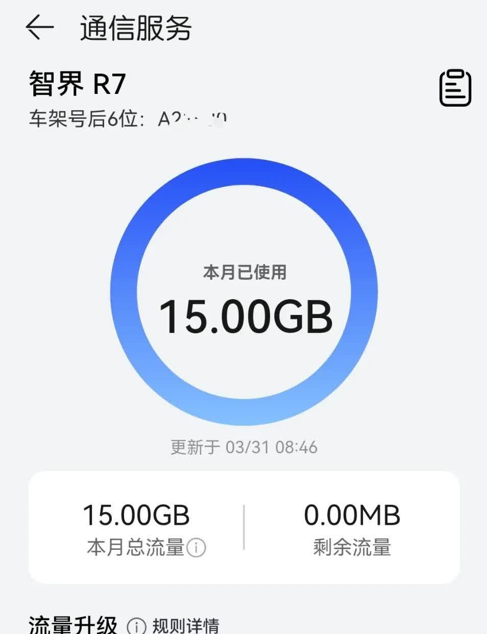 快来夸我！我把智界R7每个月15GB的车机免费流量用完了！我相信很多人都用不完吧