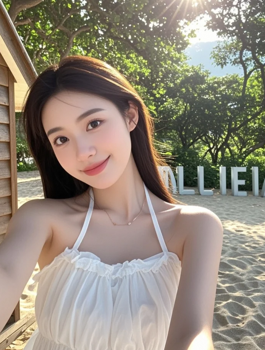 白皙少女与浪花，心动了吗？