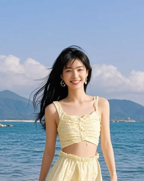 光影在肌肤流淌，描绘着夏日的温柔印记