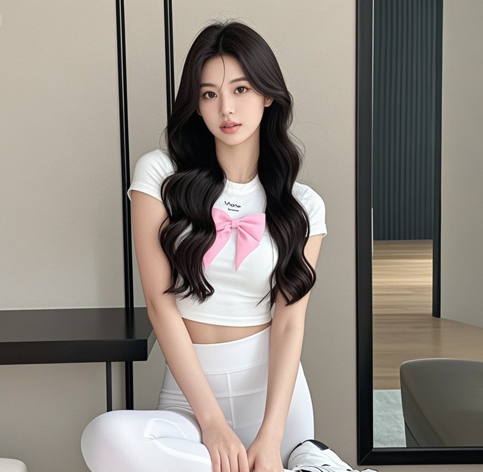 清纯白裙美少女，初恋感溢出屏幕的温柔