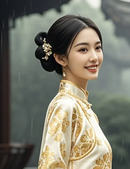 这样的她，你愿意陪她一起撑伞走过江南小巷吗？
