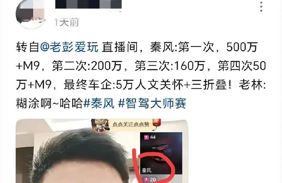 真是刷新了我的认知，很有可能是改变整个汽车历史的一次车祸。
本来我以为秦风从一