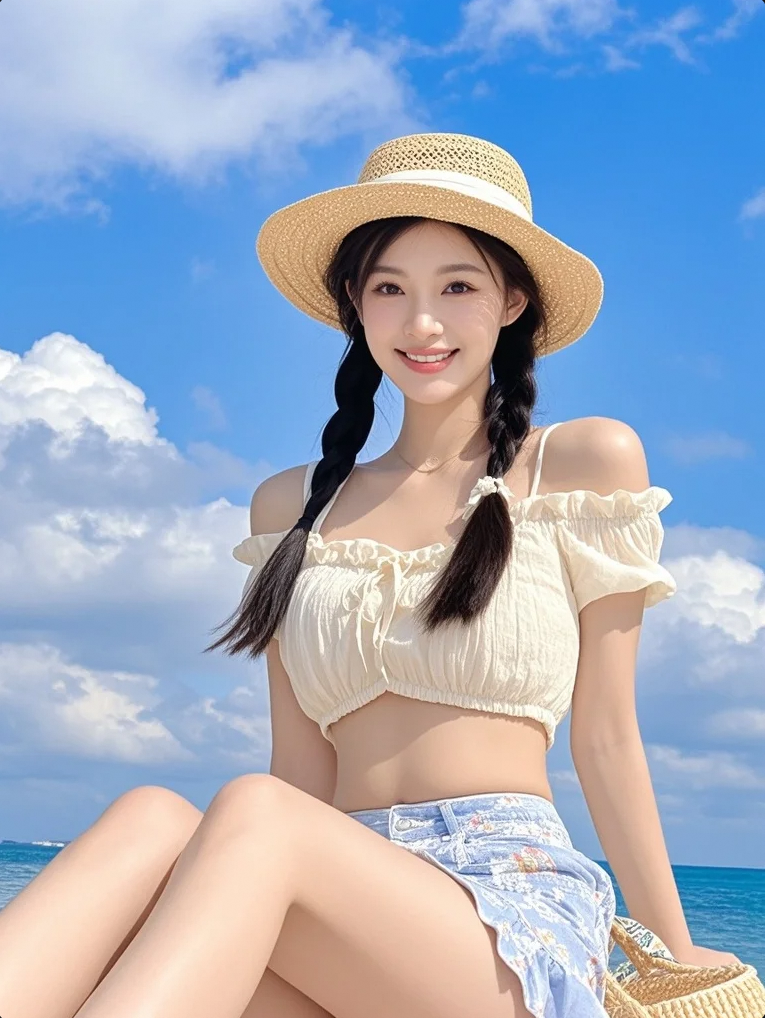 蓝天：今天的女主角已就位！云朵：快拍快拍！