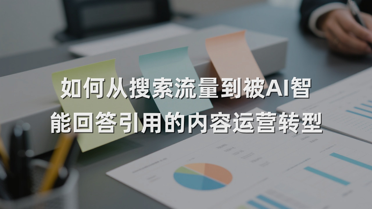 如何从搜索流量到被AI智能回答引用的内容运营转型